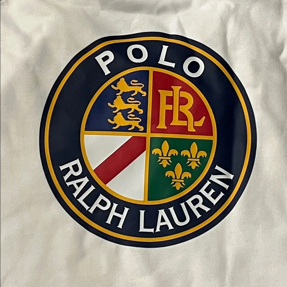 Polo Ralph Lauren Cookie Polo USA Crew Sweatshirt Shirt white Mens Size XXL